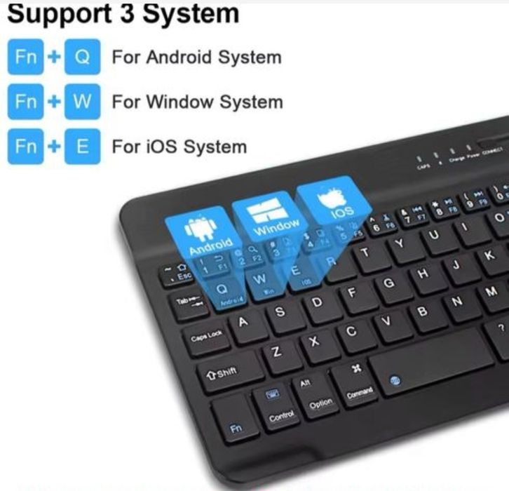 Беспроводная мини Bluetooth клавиатура с RGB подсветкой