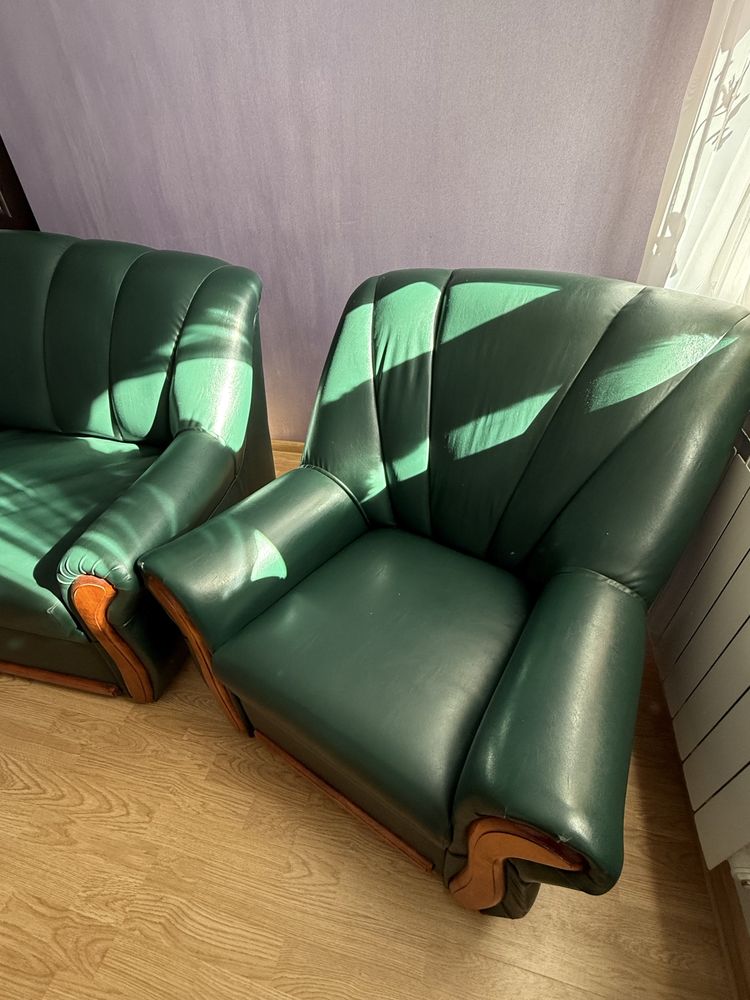 Zestaw sofa plus fotele