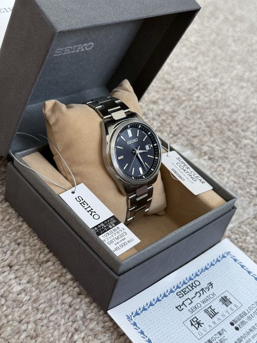 Чоловічий годинник Seiko SBTM323 Solar Radio Controlled Japan. Сапфір