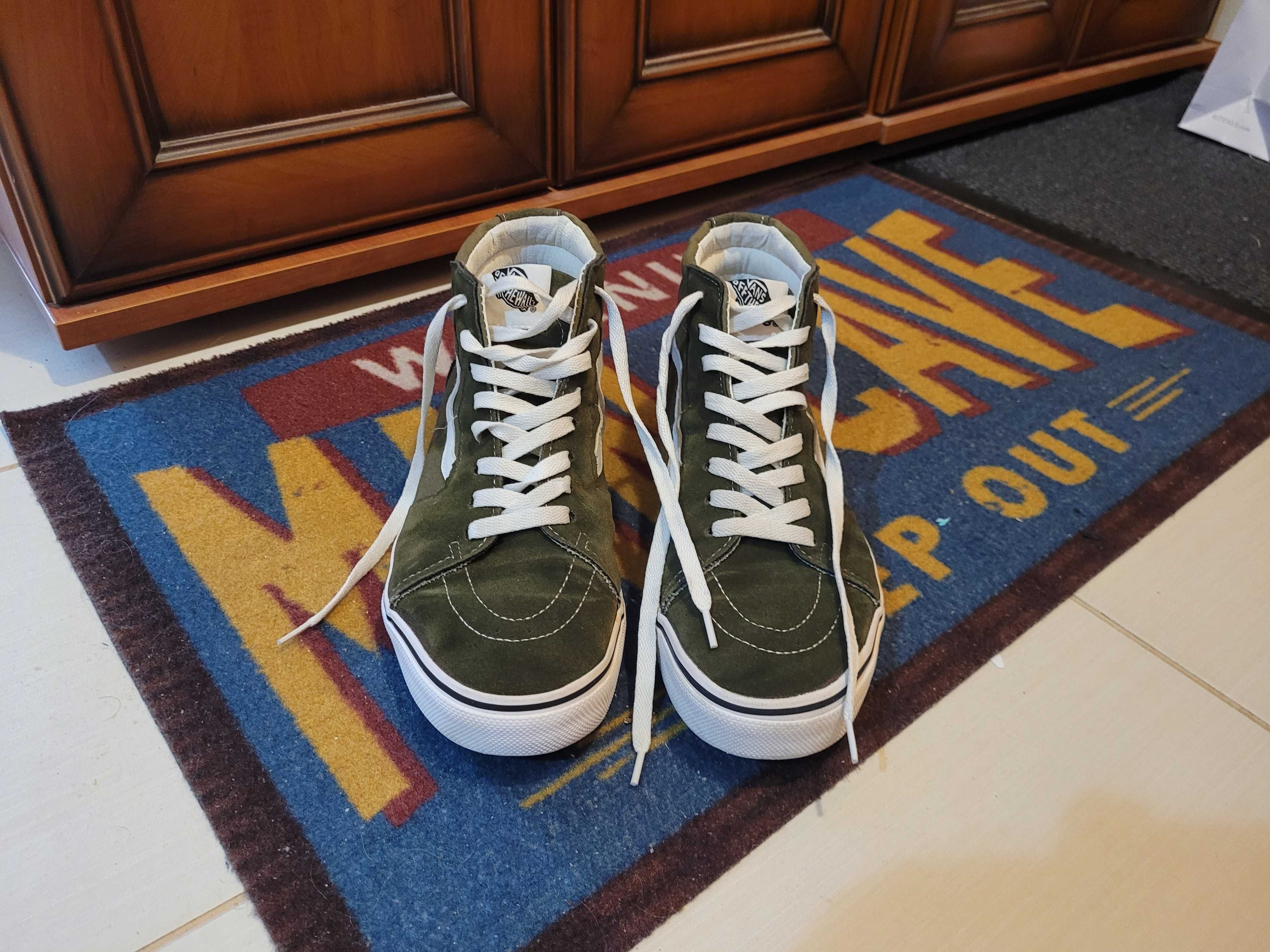 Buty Vans zielone wysokie