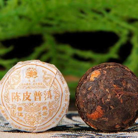 Порційний Китайський пресований чай шу Пуер|Puer мініточа Жасмин Лотос