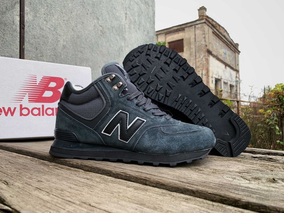 Мужские зимние кроссовки на меху New balance 574 (3 цвета) ХИТ продаж