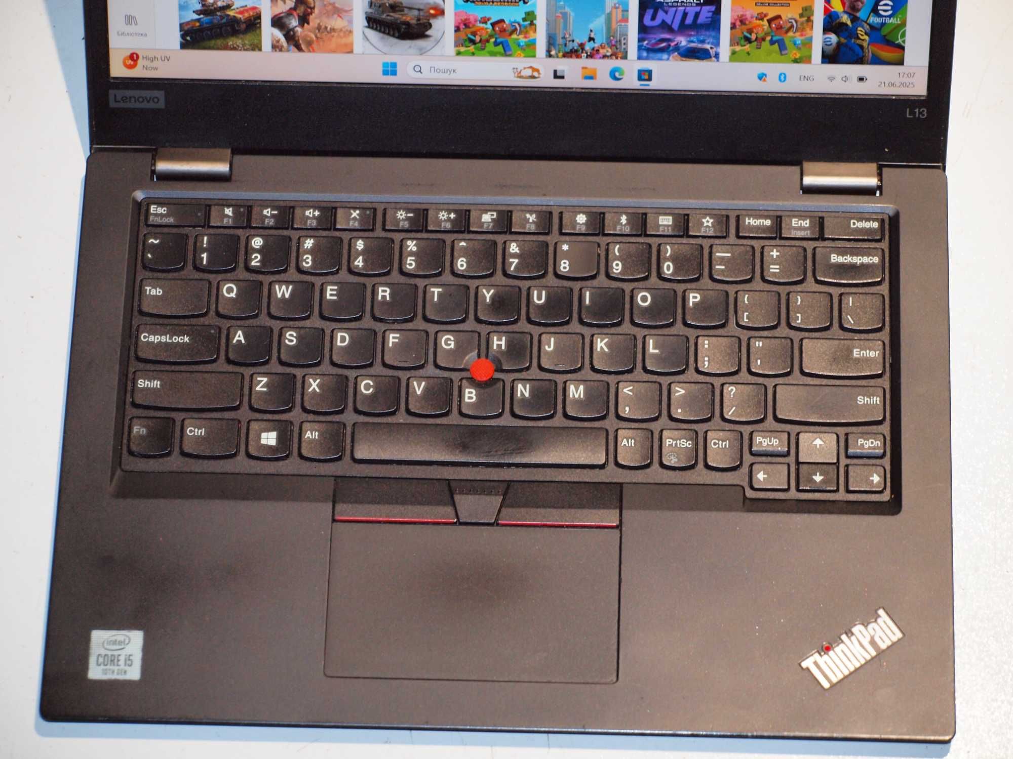 Ноутбук Lenovo ThinkPad L13 i5-10210U 8GB 128GB 13” FHD IPS