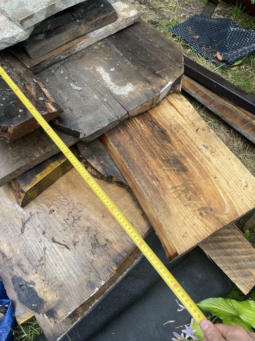 Stare deski  sezonowane 6cm szerokie 60cm stodoły artysty lub na opał