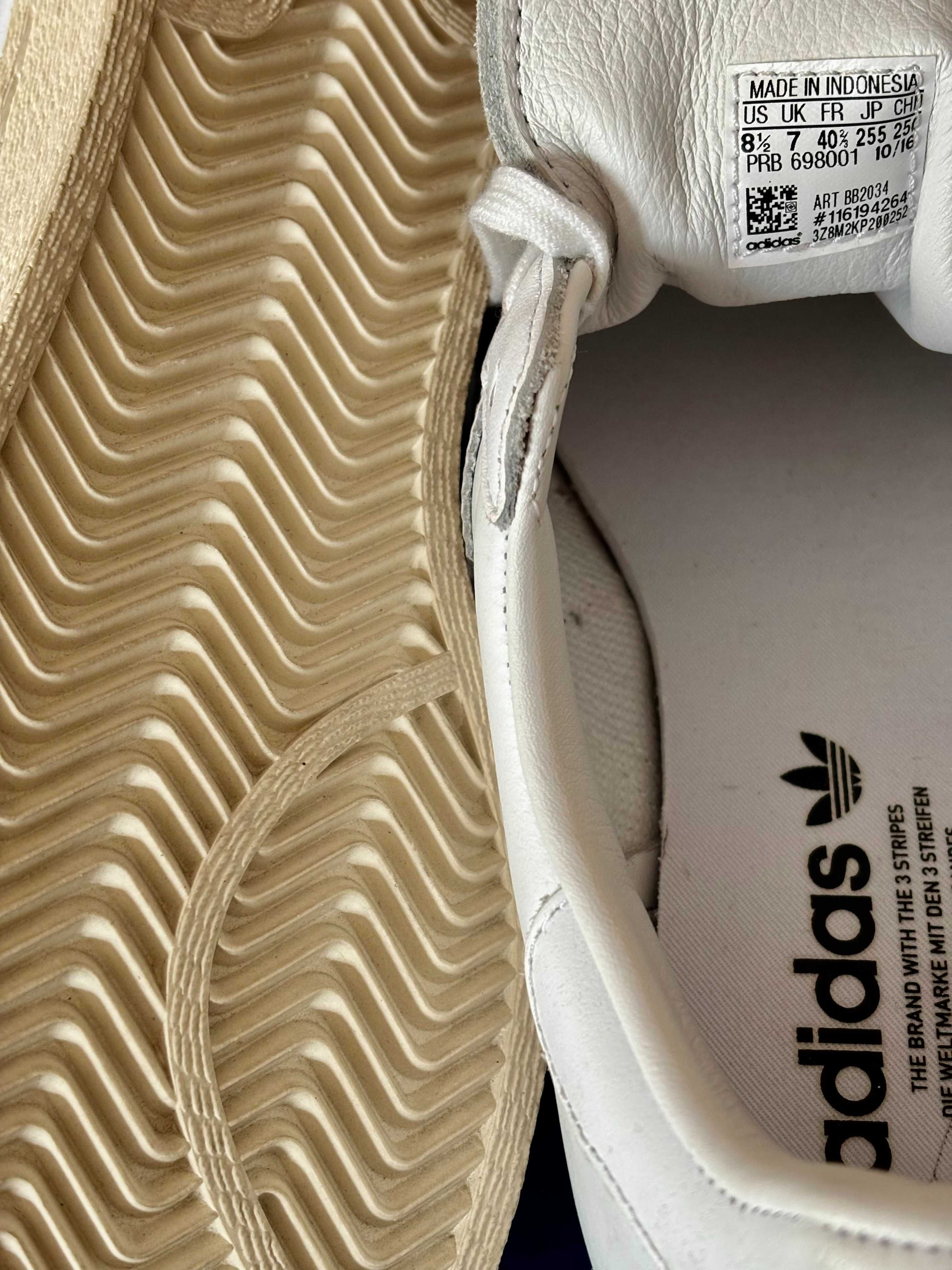 ADIDAS SUPERSTAR lata  80 3D metalowy przód  SKÓRA