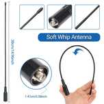 ABBREE 771 Walkie Talkie Antenna SMA Female VHF UHF Band Tri-Band GMRS