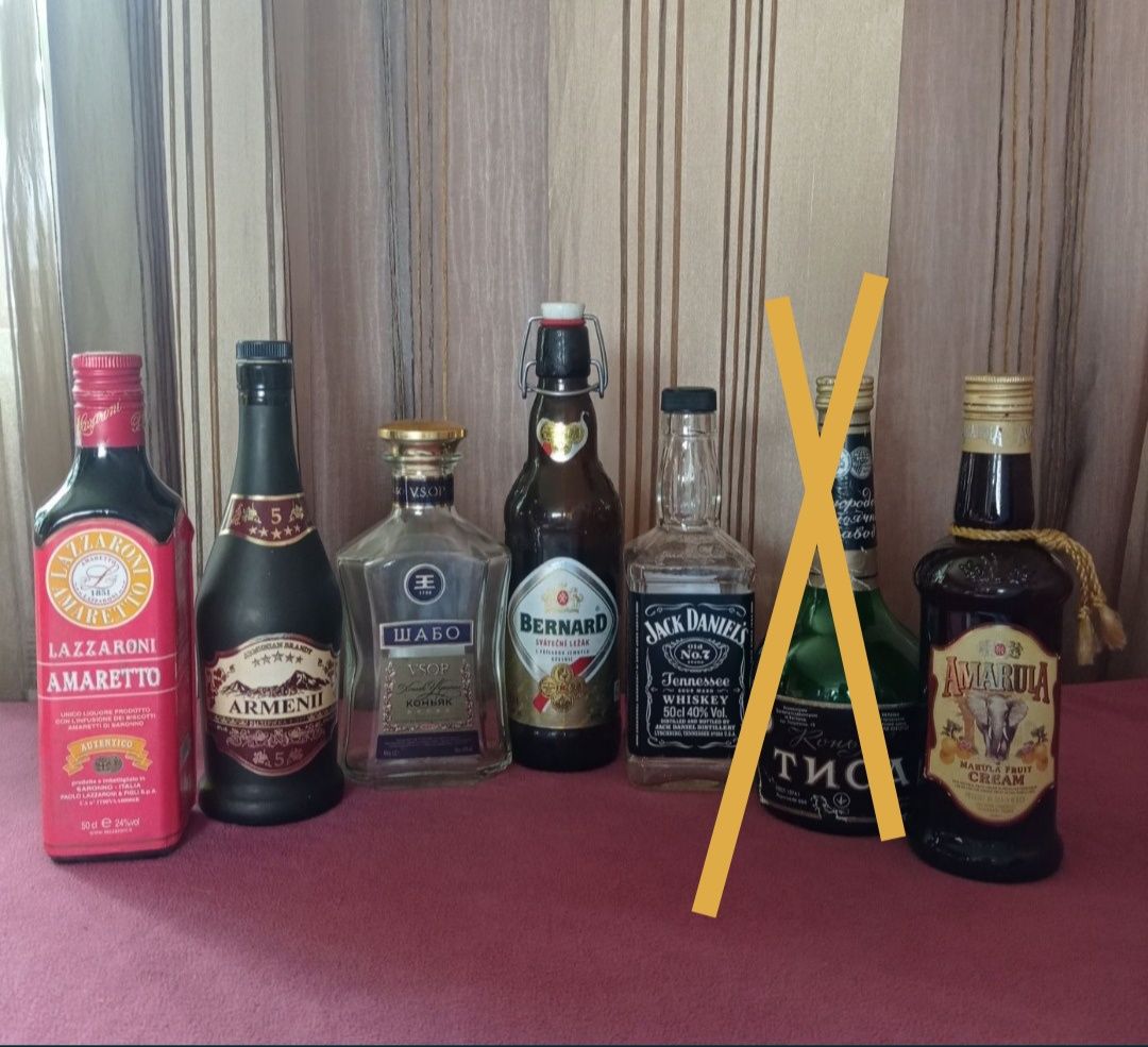 Бутылки для декоративного оформления, декупажа, домашнего вина