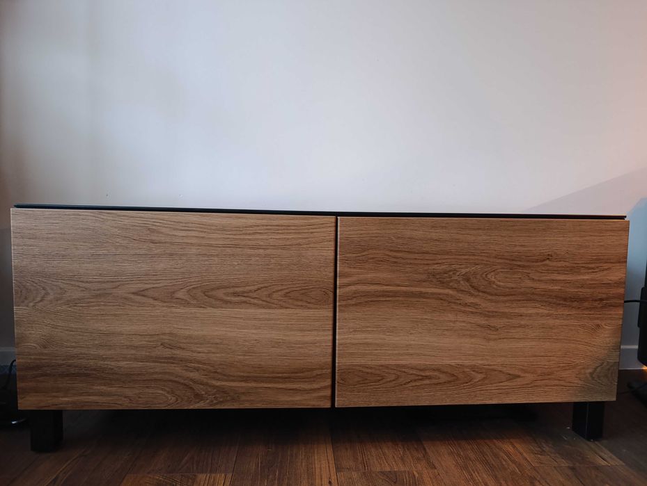 Szafka pod TV, czarny brąz, IKEA