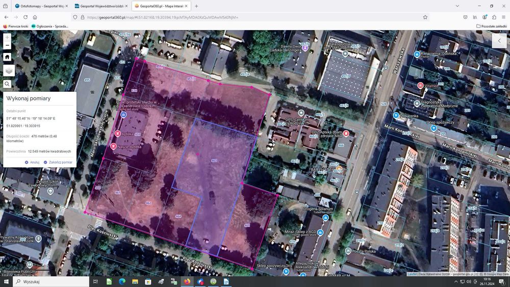 Centrum, główna ulica, usługi, galeria handlowa