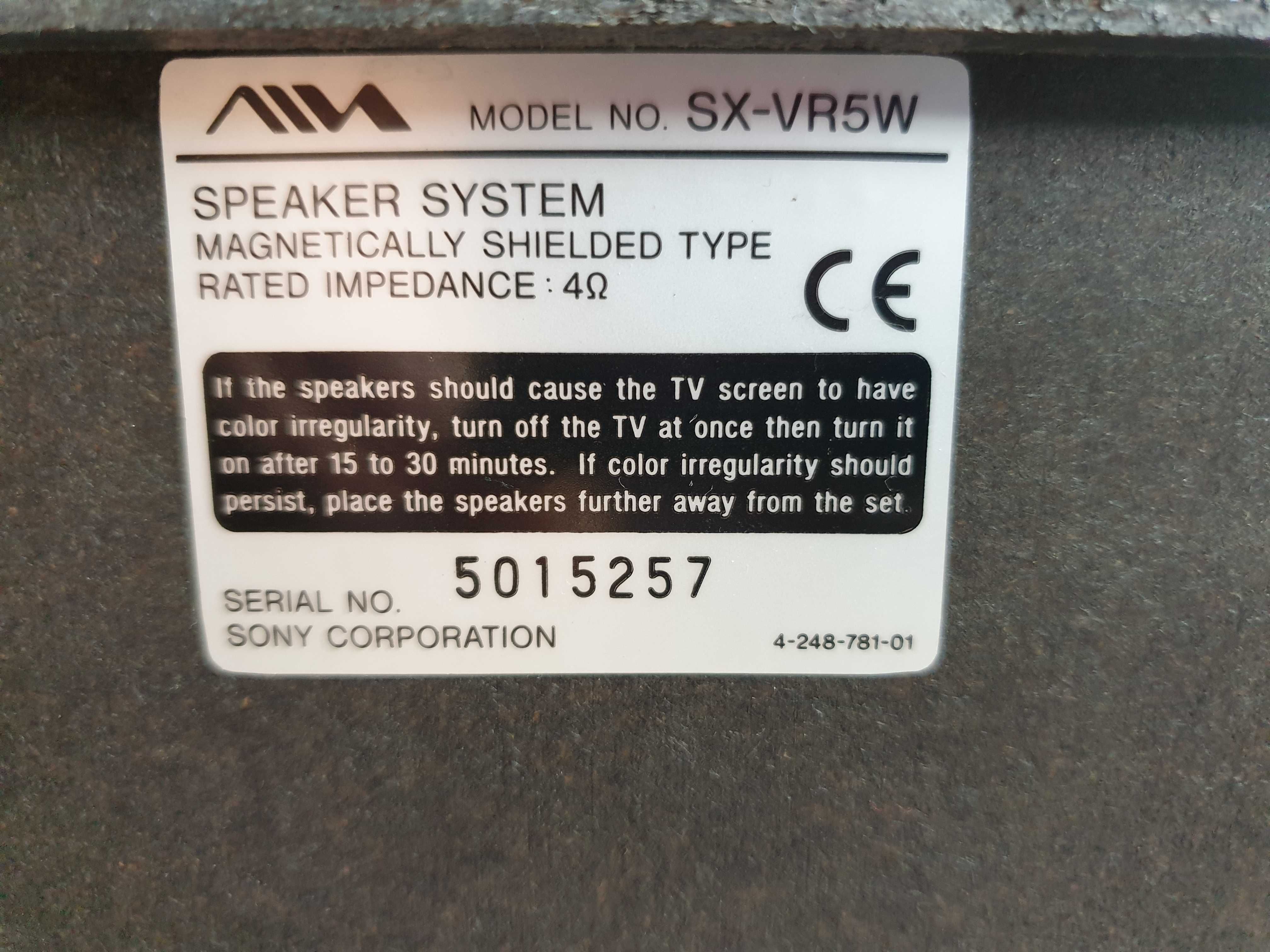 Zestaw kolumn Aiwa SX-VR5C 5.1 Stan dobry