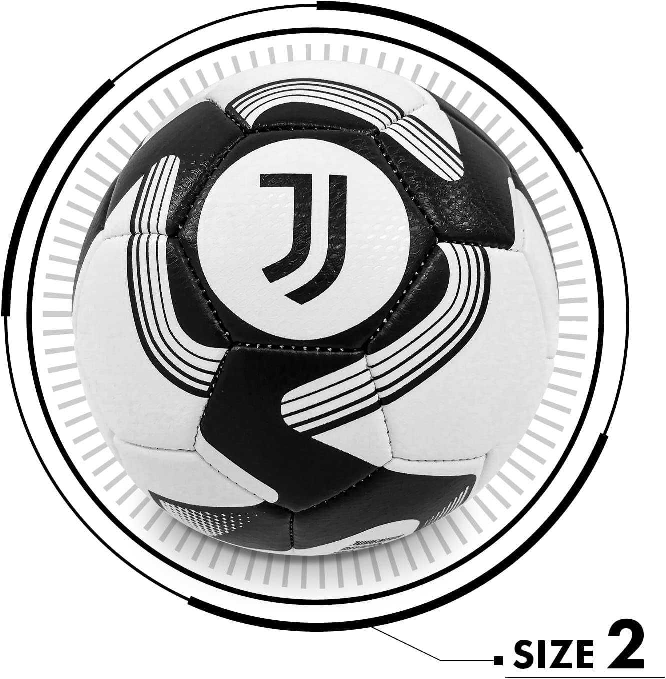 Mondo-Juventus Sport - Piłka nożna szyta FC Juventus rozmiar 2 - 220 g