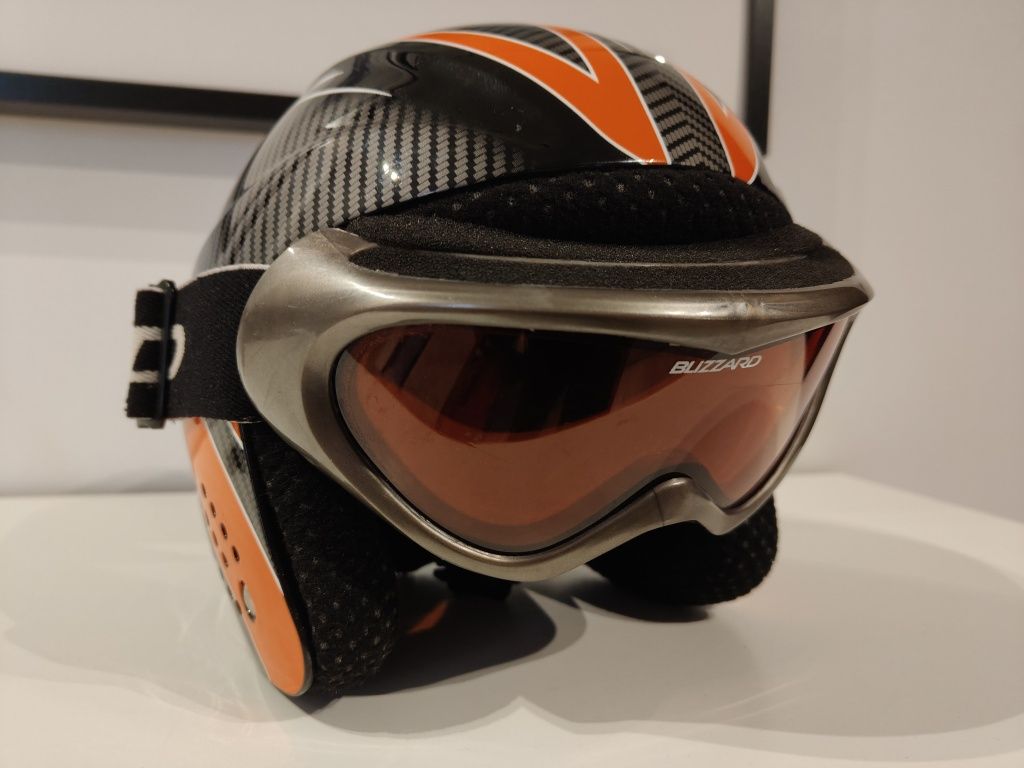 Kask narciarki, snowboardowy i gogle Blizzard, r. XS-S (50-52 cm)