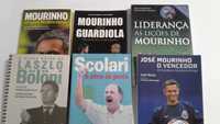 Livros sobre Mourinho, Scolari, Guardiola e Laszlo Boloni