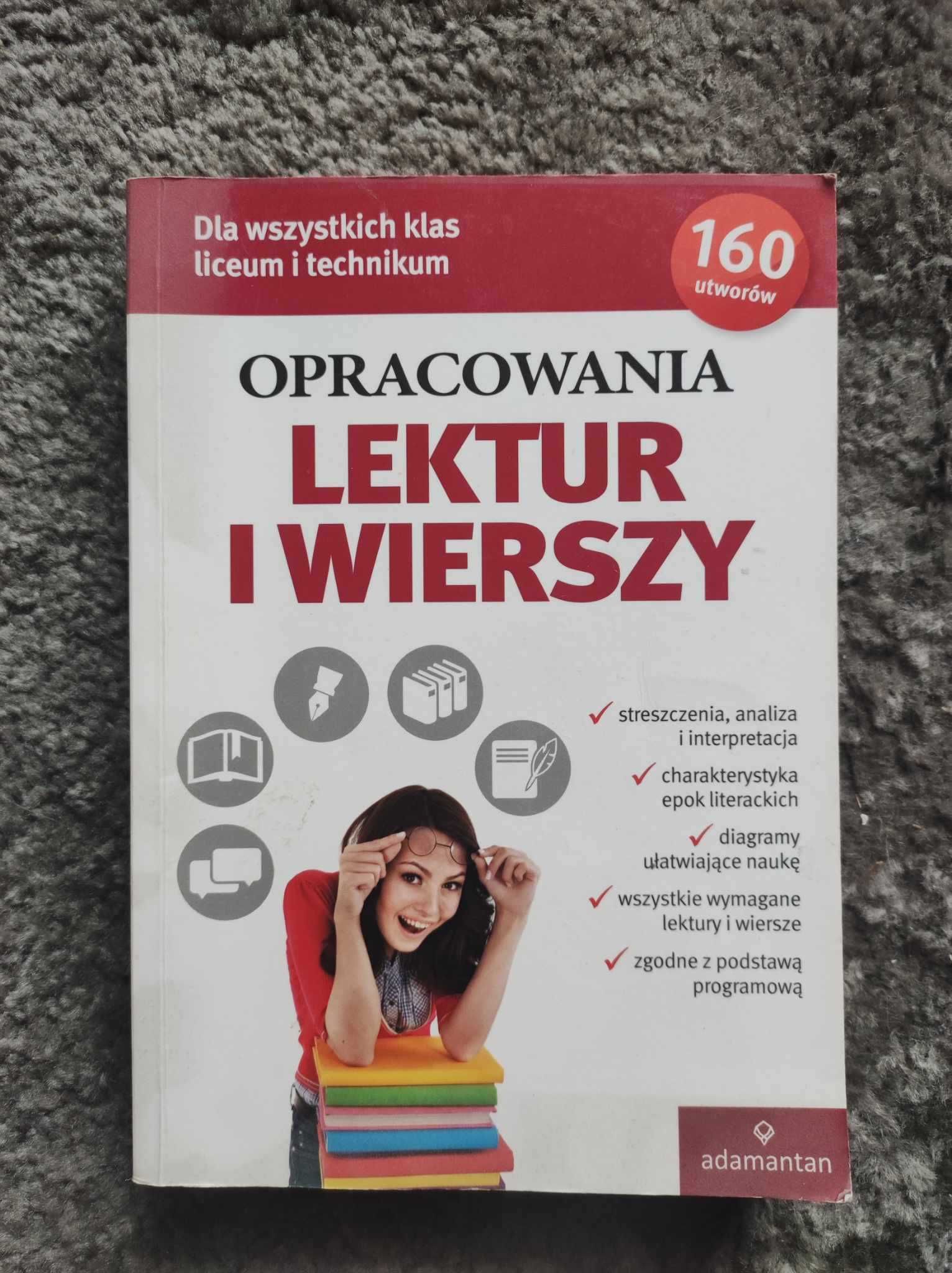 Opracowania lektur i wierszy dla liceum i technikum