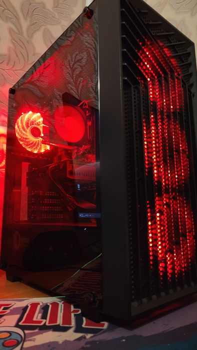 Игровой ПК QUBE/АМ4 сокет/RX 6600 8gb/R5 4500/16 OZU/SSD+HDD