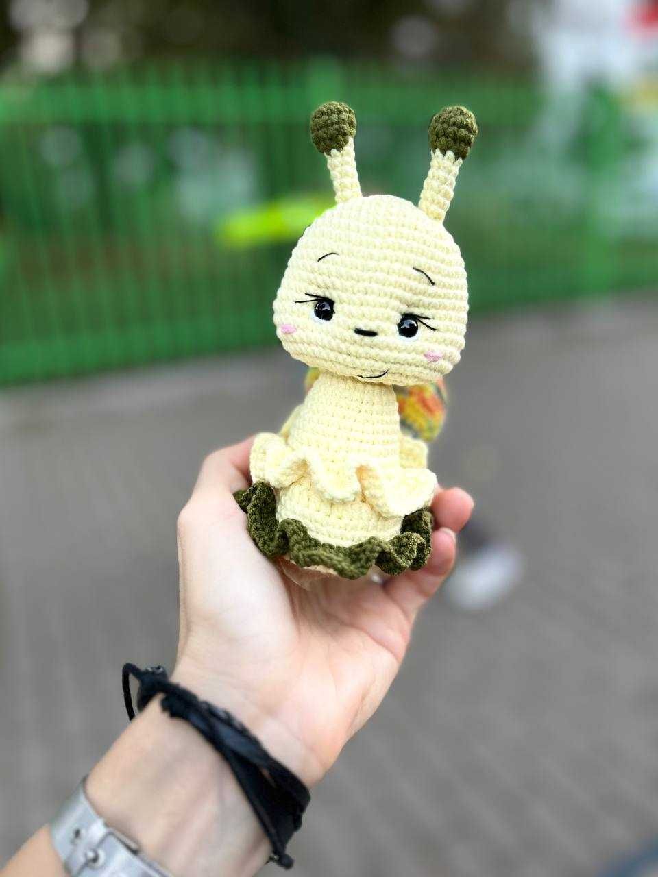 ślimak  na szydełku amigurumi handmade