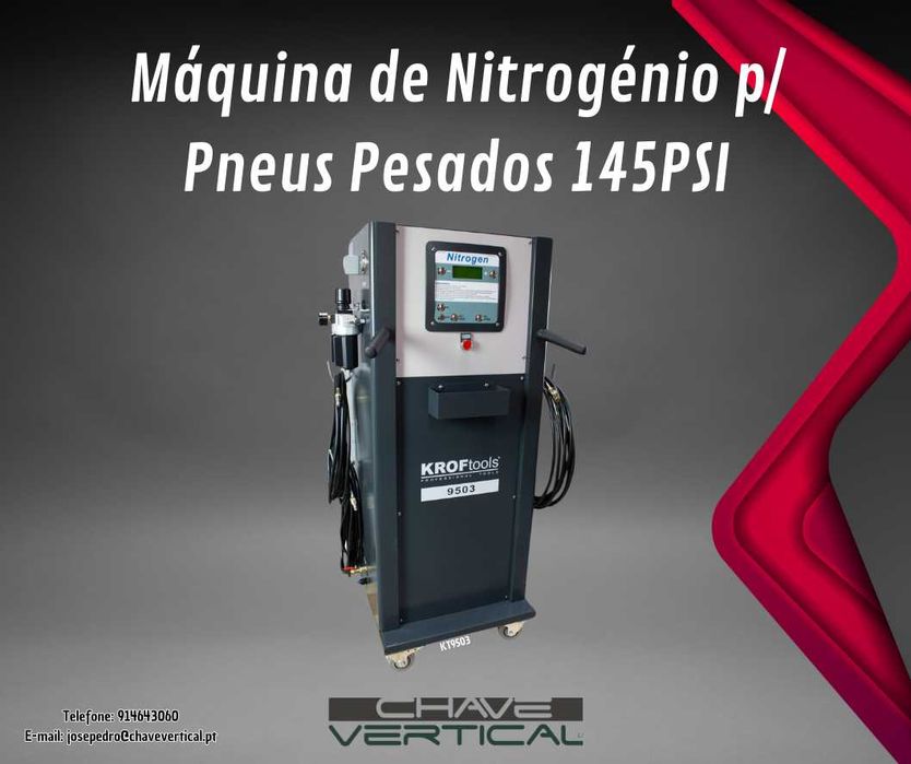 Máquina de Nitrogénio p/ Pneus Pesados 145PSI   JR19