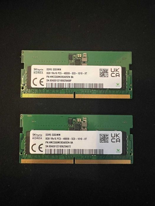 RAM DDR5 SODIMM 2x8GB (16GB) 1Rx16 PC5-4800B-SC0-1010-XT