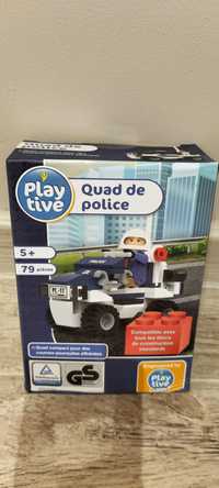 Zestaw klocków kompatybilnych z Lego, Quad Policja