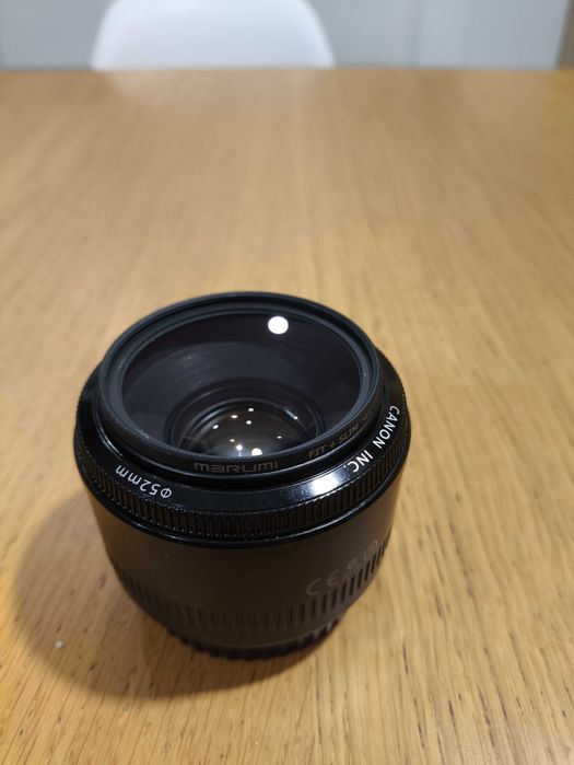 obiektyw Canon 50mm F 1.8 + filtr UV