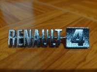 Emblema Metálico do Tablier "Renault 4"