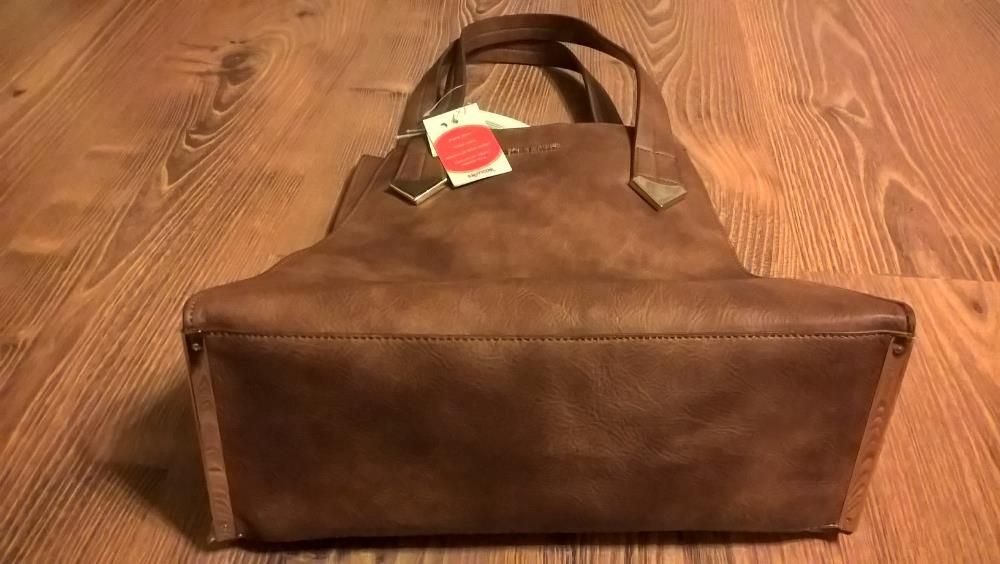 Oryginalna, skórzana torebka damska Steve Madden Brylee Cognac