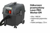 Odkurzacz przemysłowy Lavor Pro Worker EM • 1400W • 30L • HEPA • Nowy