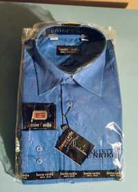 Мужская рубашка синяя Senior Cardin 41 размер