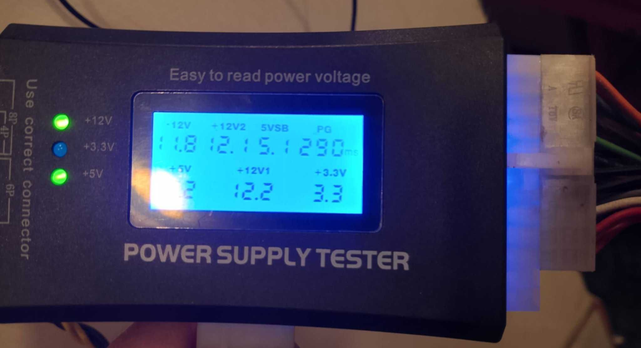 tester zasilaczy komputerowych ATX i inne różne gniazda 20/24 sata itp