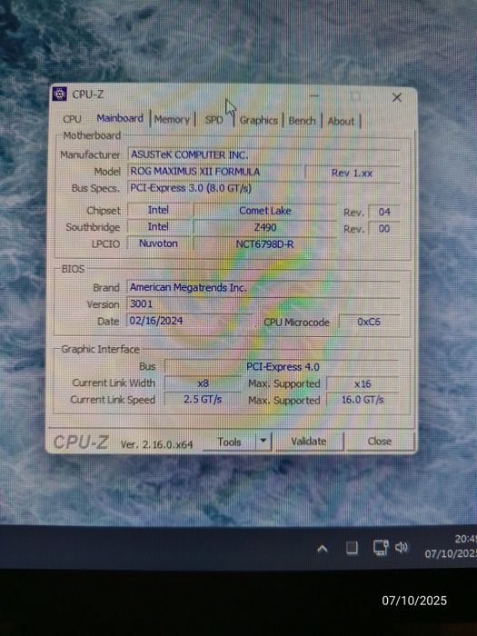ROG Maximus XII Formula Z490