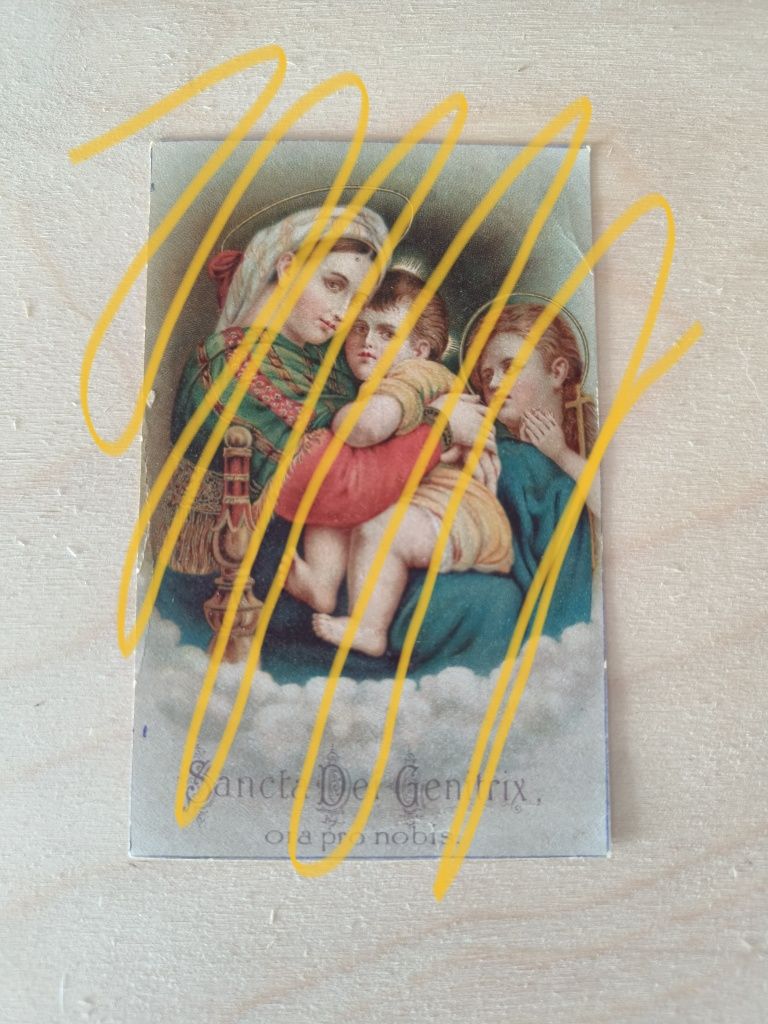 Pamiątka Prymicyi 1907r w Głogowie Sancta Dei Genitrix Ora Pro Nobis