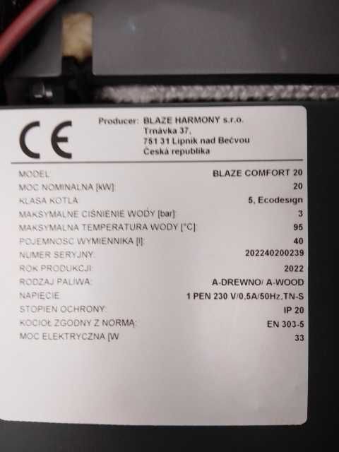 Kocioł Blaze Harmony Comfort 20 860T 1szt.
