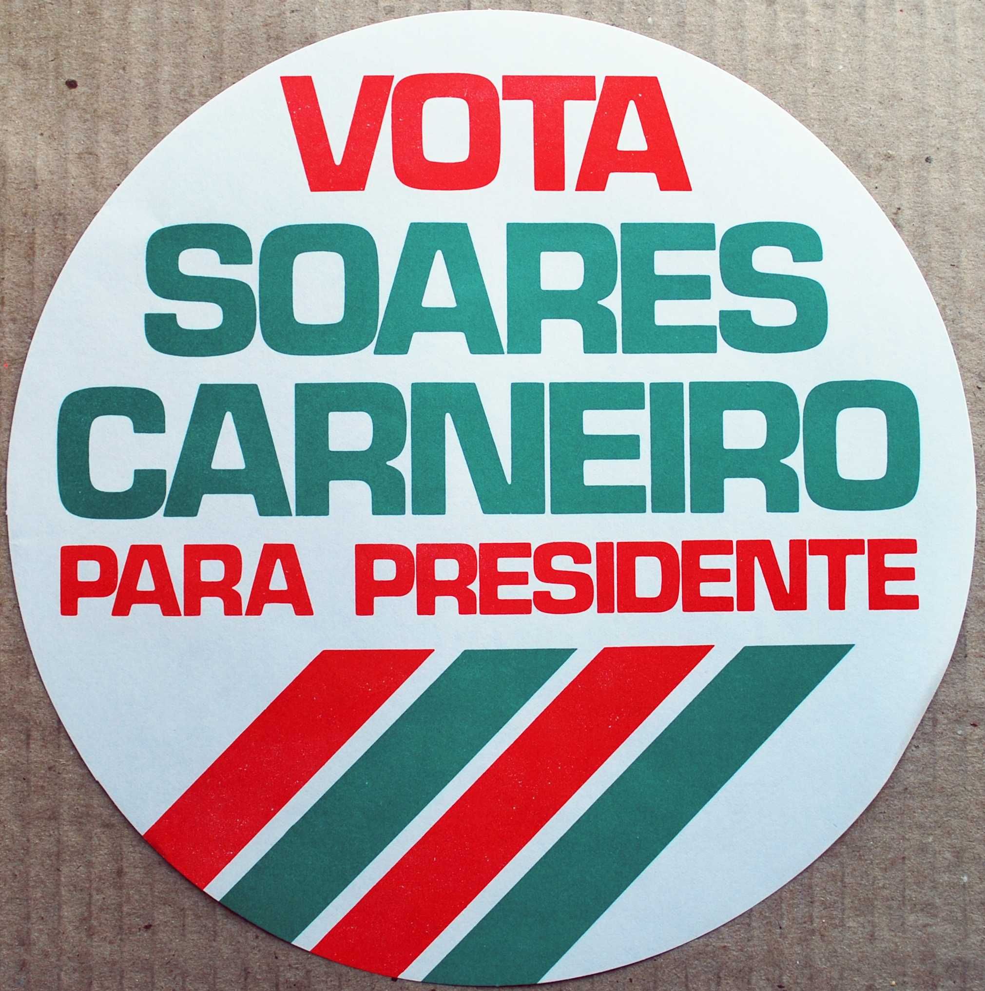 Cartaz redondo Soares Carneiro 1980