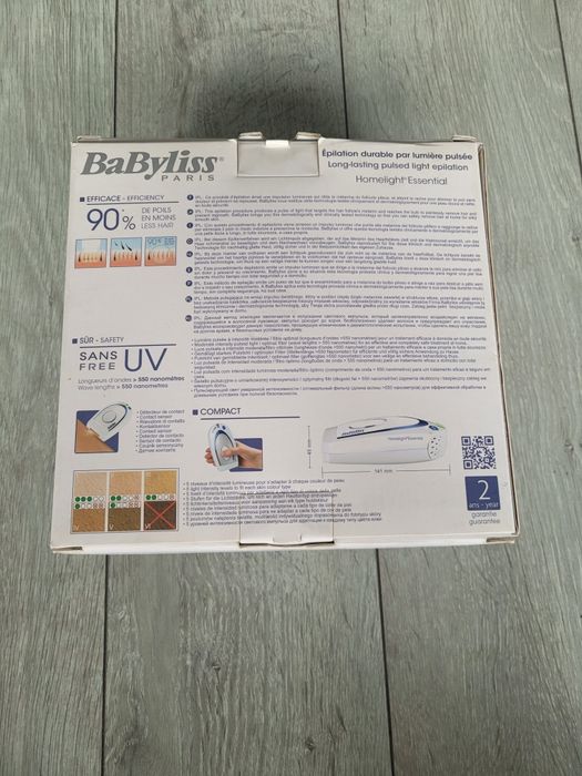 Depilator IPL BaByliss G933E Homelight Essential – stan idealny