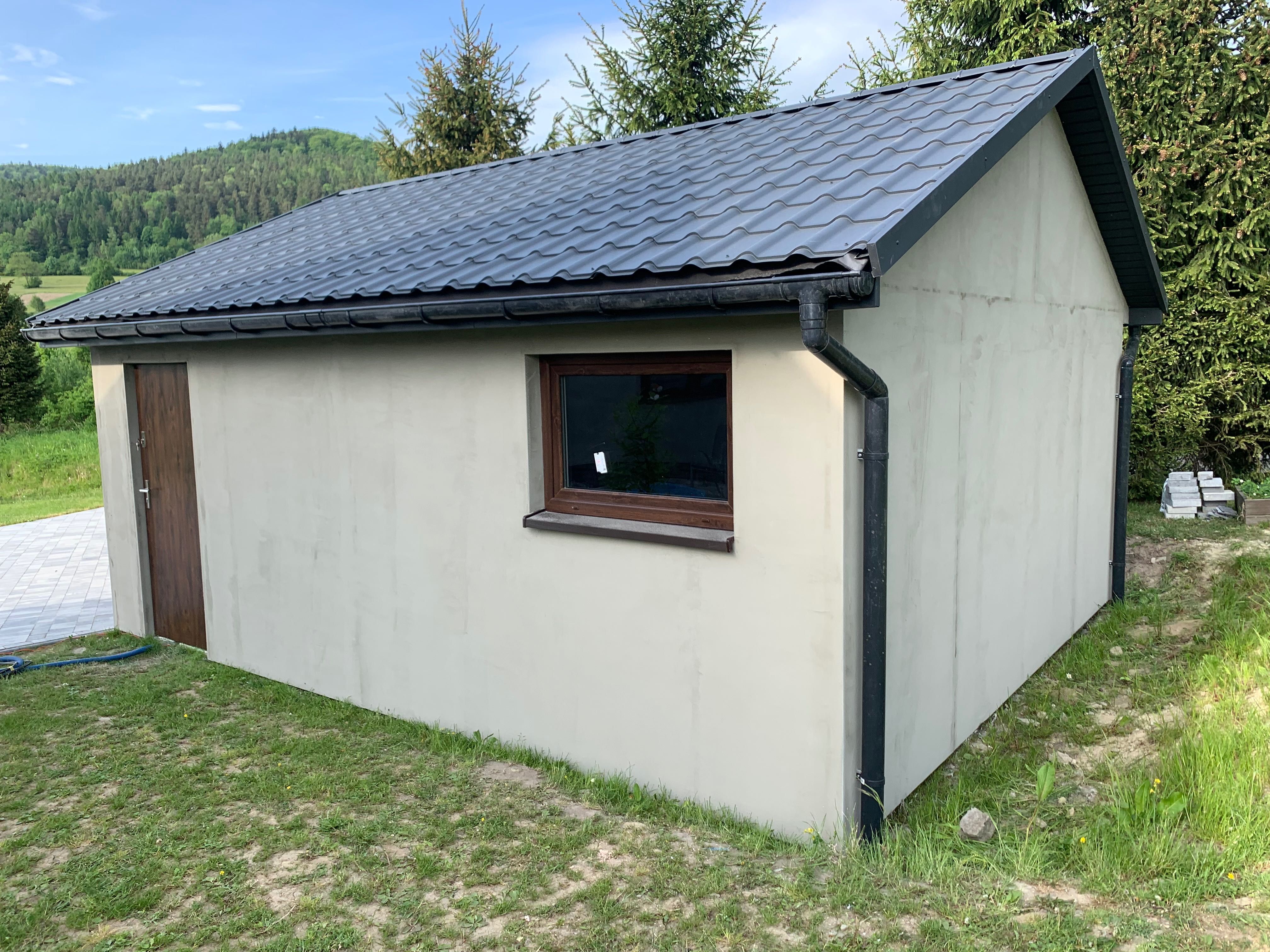 Garaż szkieletowy jednostanowiskowy drewniany ocieplany - Johny House