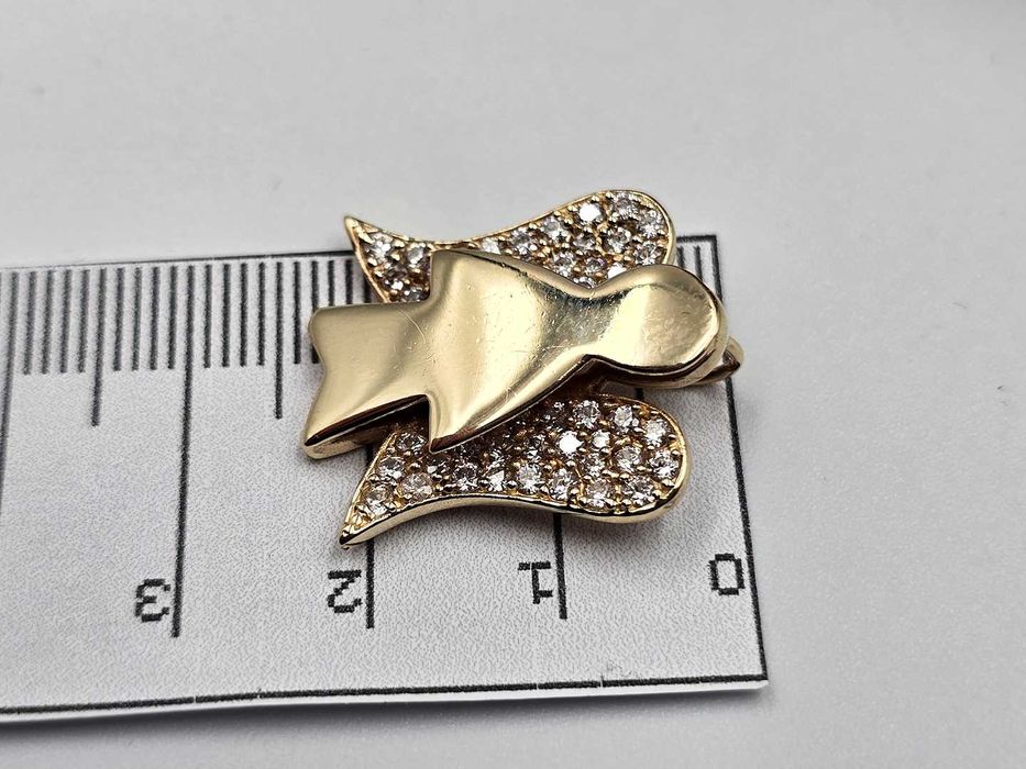 Złota zawieszka ANIOŁ ANIOŁEK duży przywieszka 585 |Plus Lombard