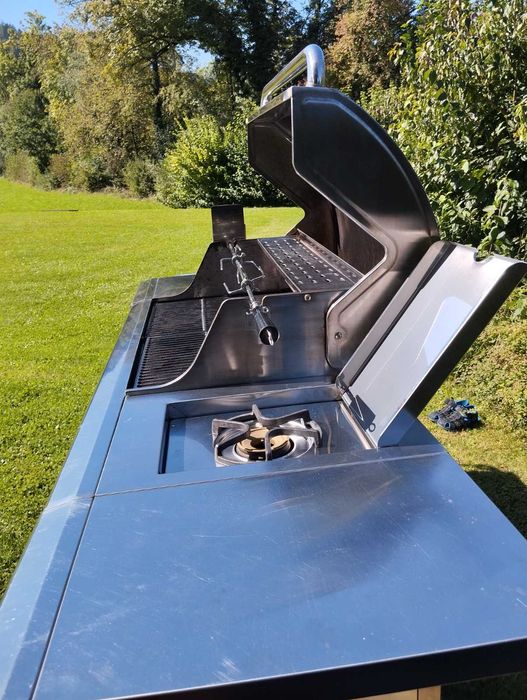 МАКСИМАЛЬНА КОМПЛЕКТАЦІЯ, газовий гриль , нержавіюча сталь,