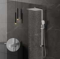 KOMIRO system prysznicowy bez armatury z prostokątną głowicą prysznico