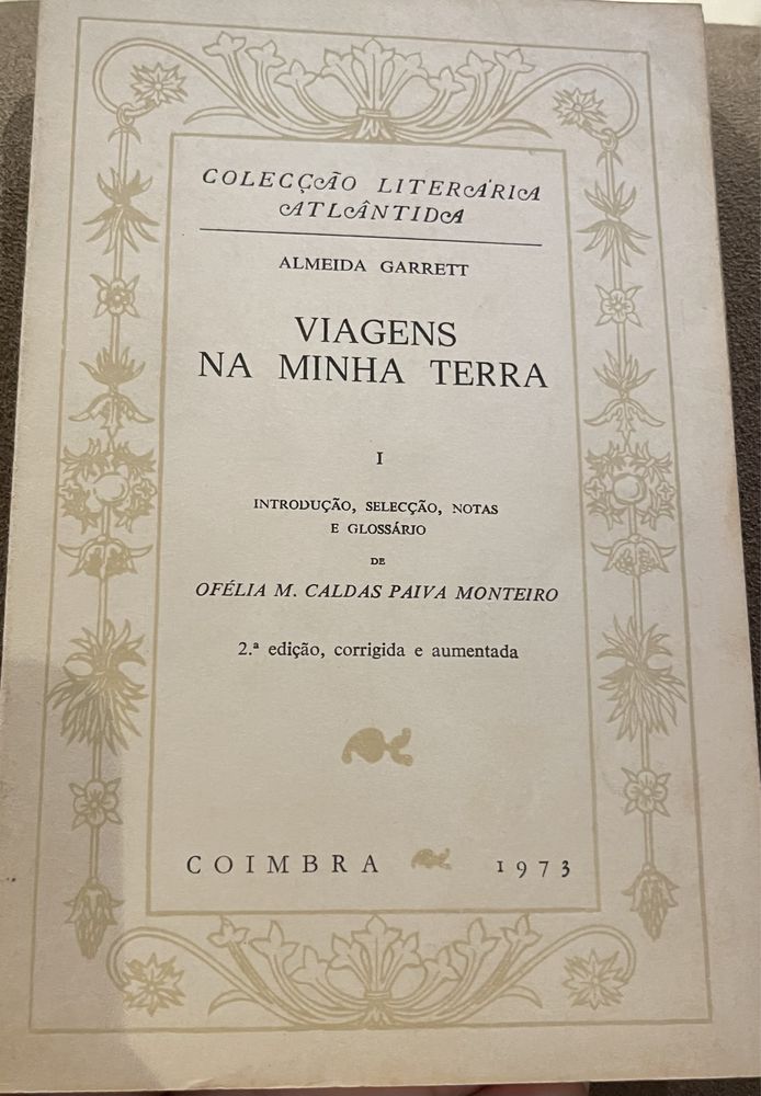 Livro “ viagens na minha terra - vol I”