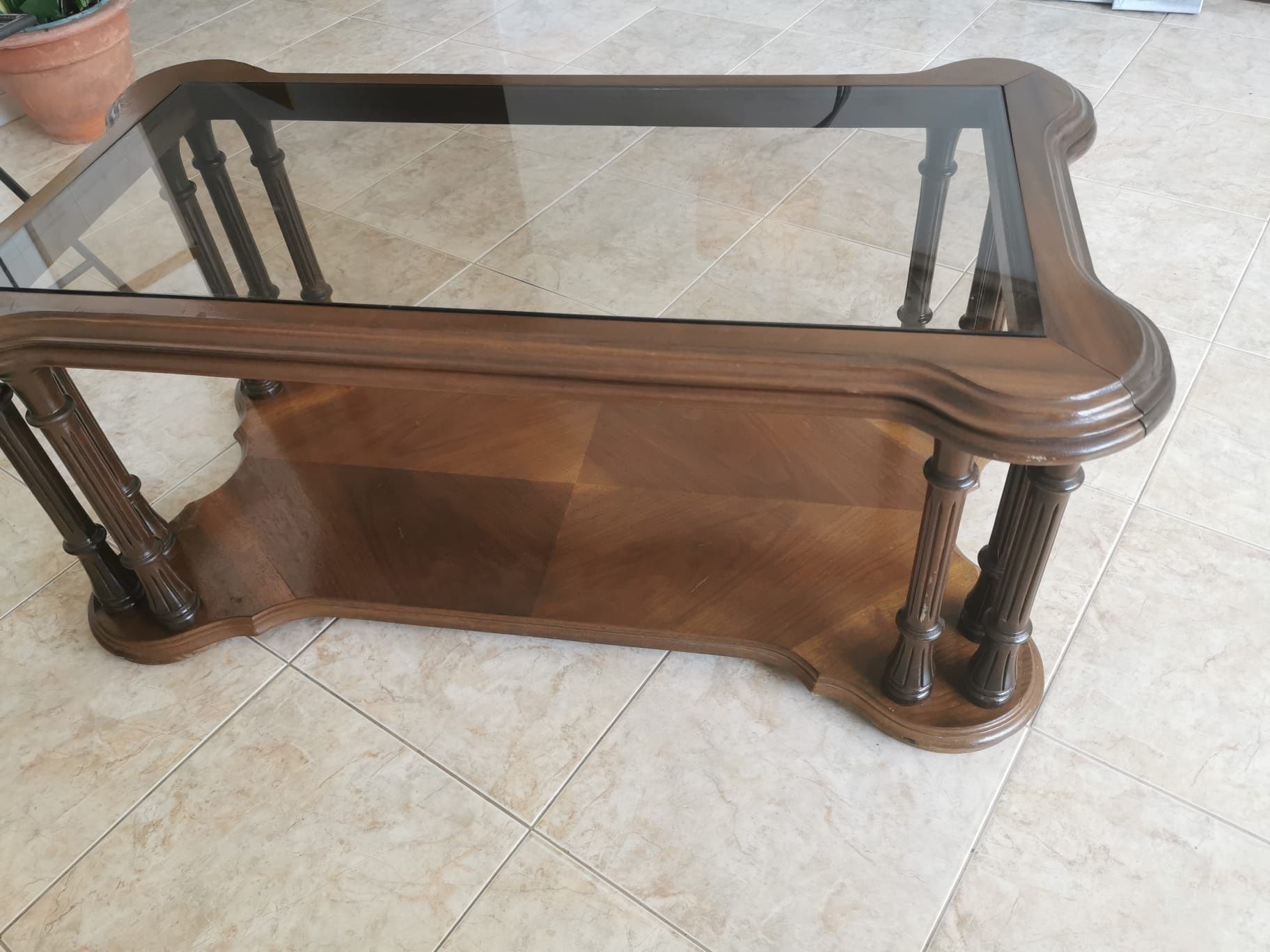 Mesa de centro na sala
