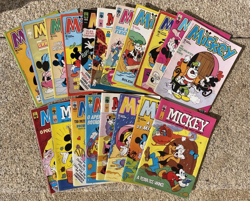 Revistas vintage banda desenhda Disney Mickey