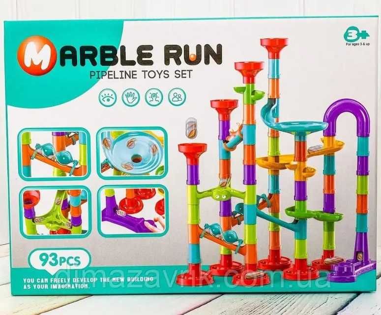 Конструктор игра 8802 8801 горка лабиринт, шарики 93 113 шт Marble Run