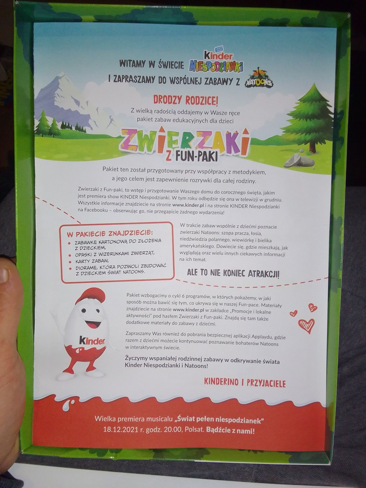 Kinder niespodzianka zwierzaki z fun paki