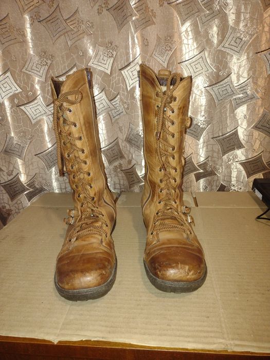 Чобітки шкіряні на хутрі, розмір 40(26).