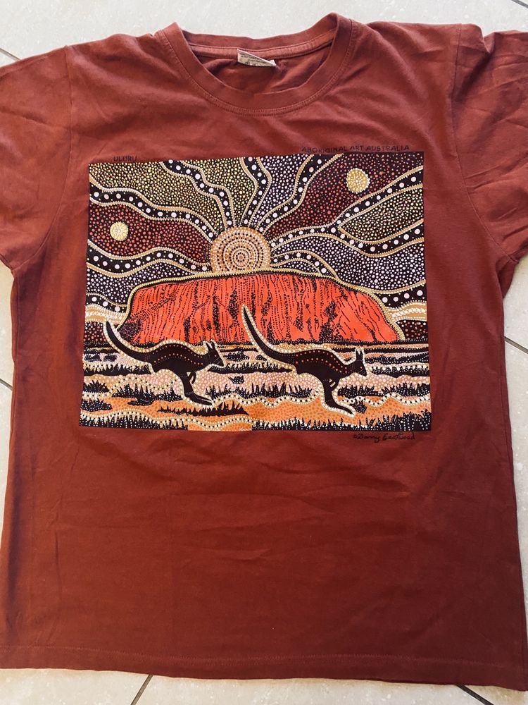 Goose T Shirt Australia Aboriginal Art ULURU Koszulka r. S