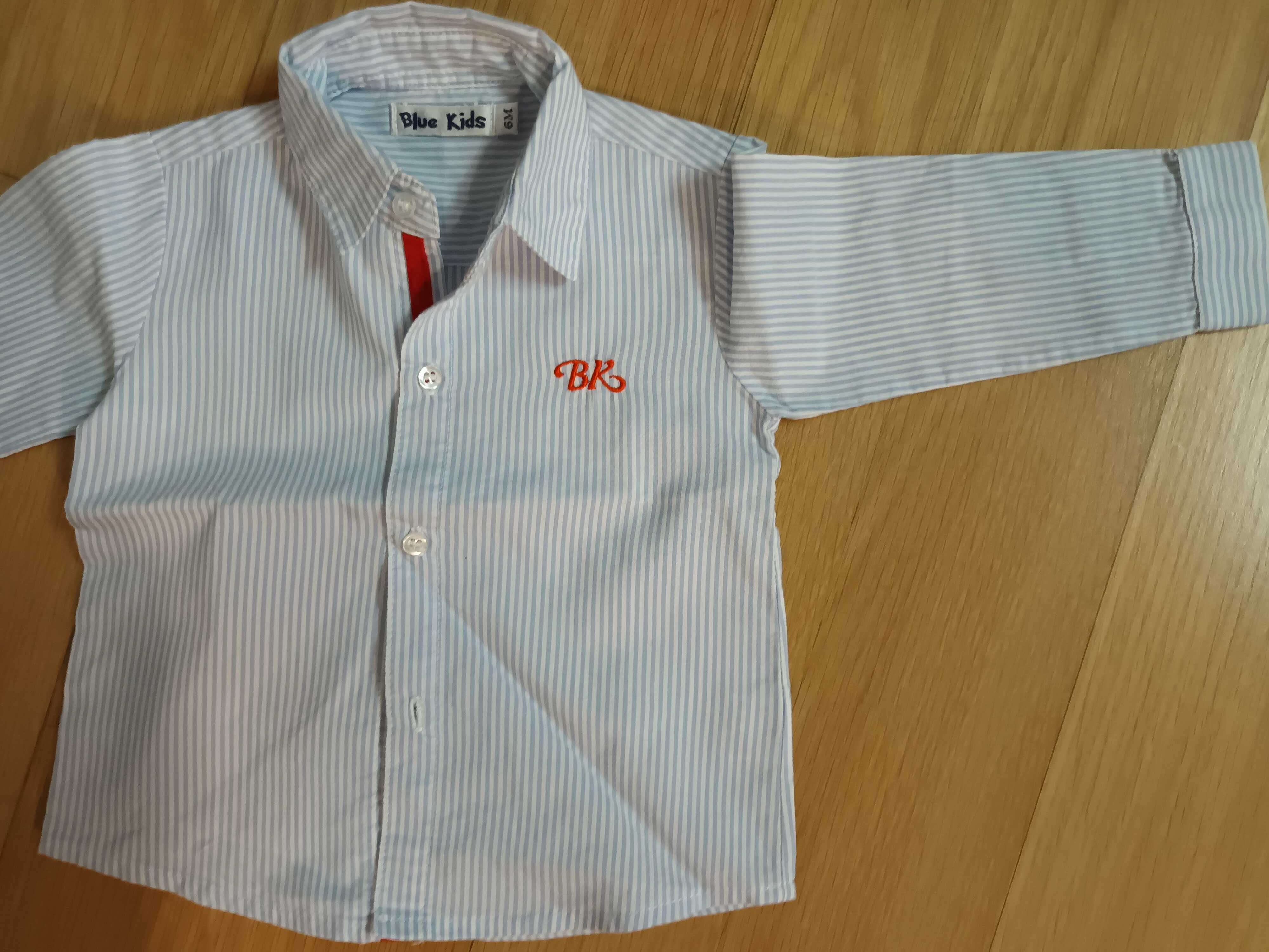 Camisa Branca Riscas, 6M