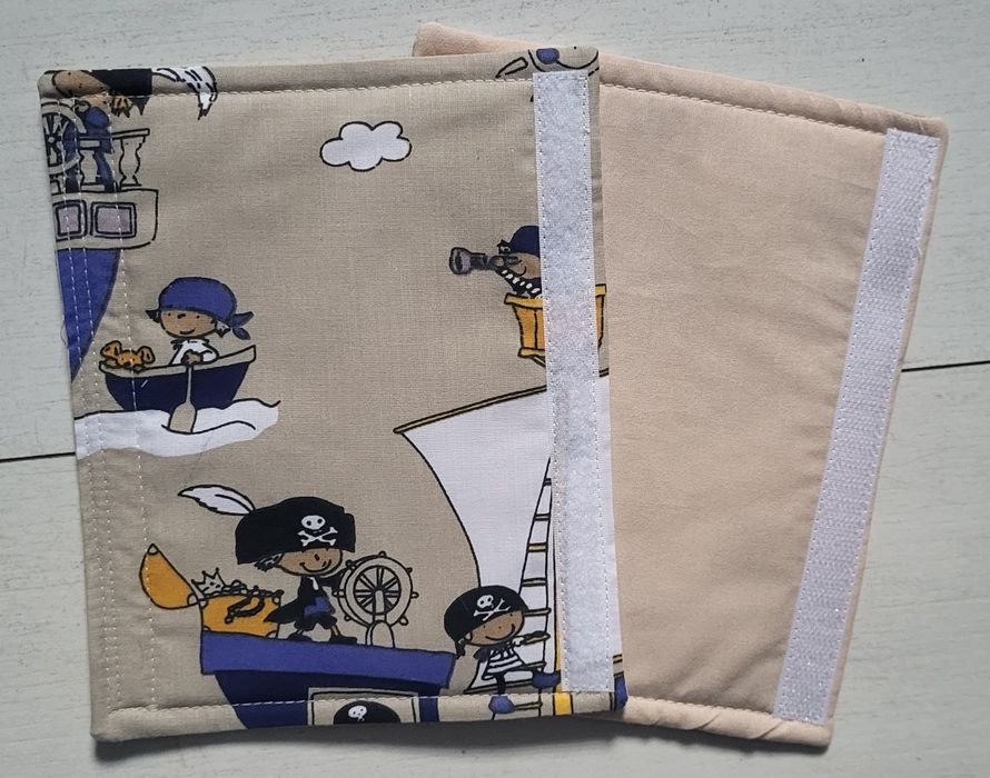 Ochraniacze na pasy. Komplet bawełniany