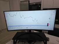 Monitor LG 34" UltraWide Curvo + Impressora HP + Suporte