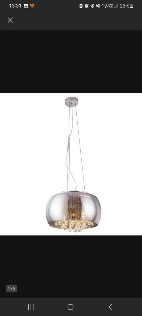 Zestaw lampa wisząca i podlogowa