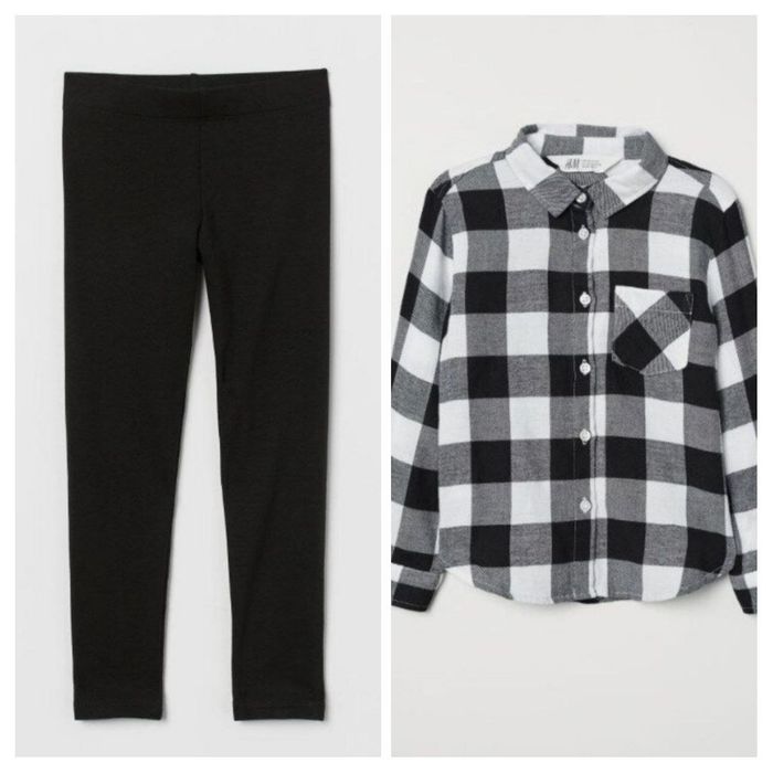 Лосіни 6-7 р., сорочка 5-7 р. Н&М